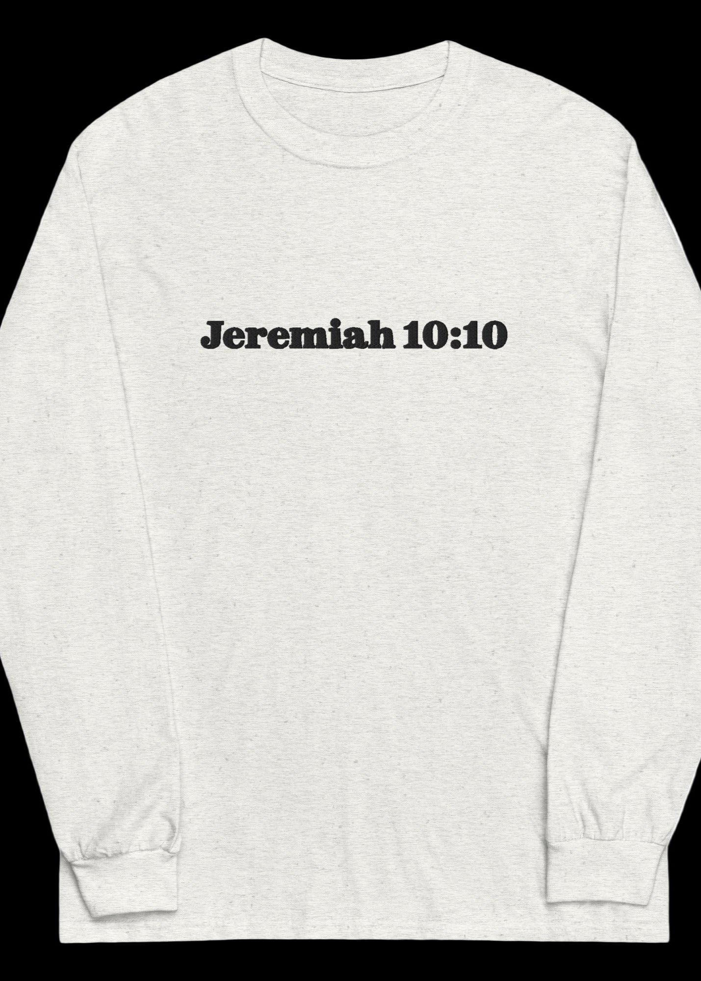 Long sleeve shirt with embroidery Jeremiah 10:10